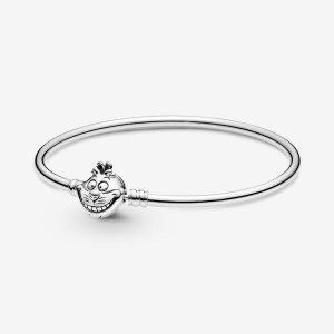 Pandora Alice in Wonderland Cheshire Cat Clasp Moments Bangle Charm Holders Silber | 6259310-LQ