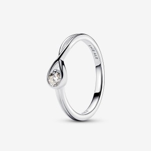 Pandora Brilliance 0.15 ct tw Ringe Silber | 3095681-EH