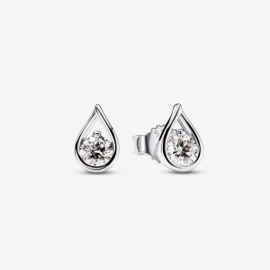 Pandora Brilliance 0.20 ct tw Ohrringe Silber | 0985624-NG