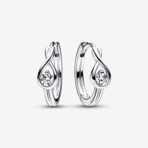 Pandora Brilliance 0.20 ct tw Ohrringe Silber | 2568039-WF