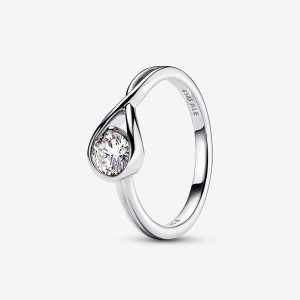 Pandora Brilliance 0.50 ct tw Ringe Silber | 2368140-RX