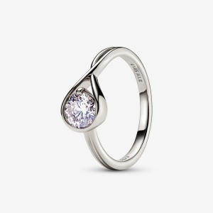 Pandora Brilliance 0.75 ct tw Ringe Weiß Gold | 0861397-EG