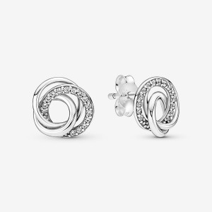Pandora Family Always Encircleds Ohrstecker Silber | 7495206-UT