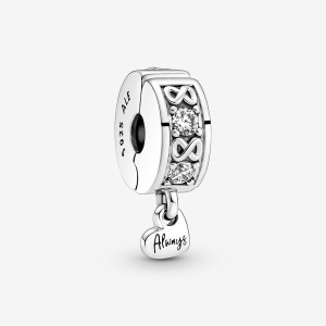 Pandora Family Always Pavé Clip Klammern Silber | 0914387-IO
