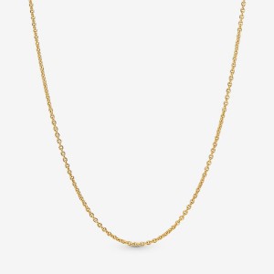 Pandora Klassische Cable Charm Holders Gold | 7682095-EC