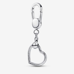Pandora Moments Small Heart Bag Charm Holders Silber | 9760842-EX