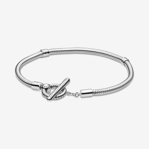 Pandora Moments T-Bar Snake Charm Silber | 9568327-SX
