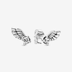Pandora Sparkling Angel Wings Ohrstecker Silber | 0478316-QP