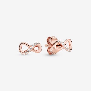 Pandora Sparkling Infinitys Ohrstecker Rosa Gold | 3497158-ZO