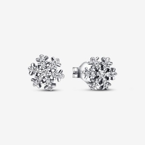 Pandora Sparkling Snowflakes Ohrstecker Silber | 6013548-OK