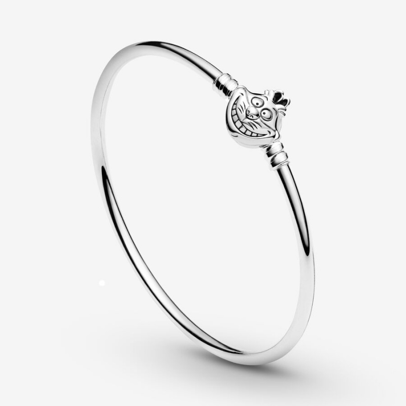 Pandora Alice in Wonderland Cheshire Cat Clasp Moments Bangle Charm Holders Silber | 6259310-LQ