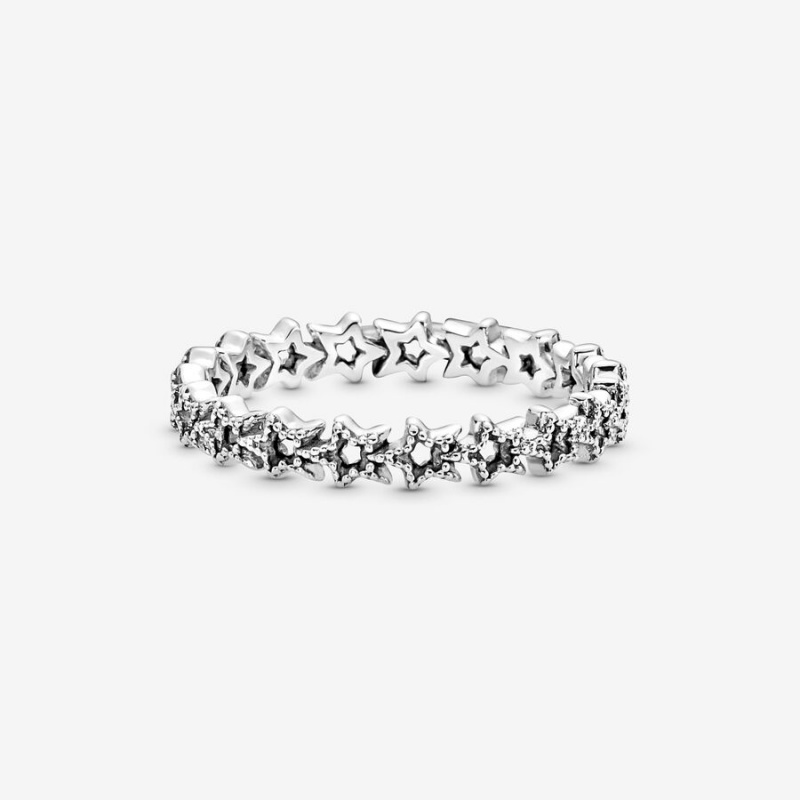 Pandora Band of Asymmetric Stars Band Silber | UBZ-564739