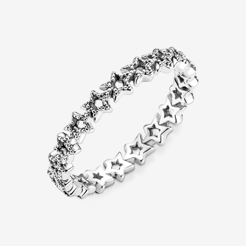 Pandora Band of Asymmetric Stars Band Silber | UBZ-564739