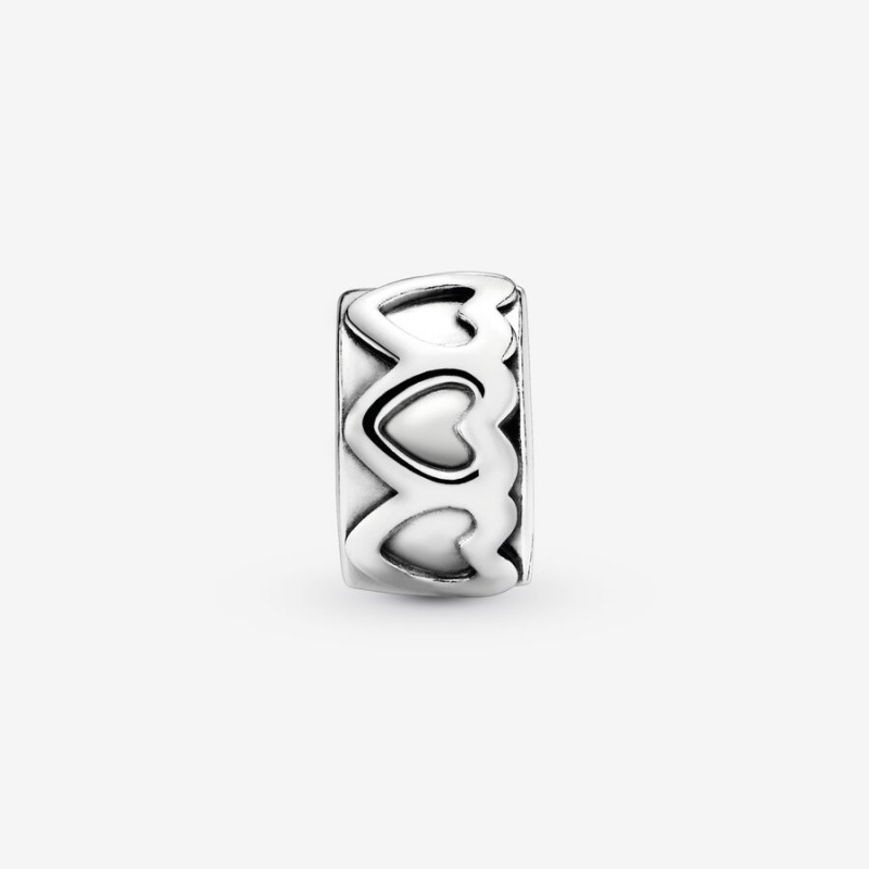 Pandora Band of Hearts Clip Klammern Silber | 9461528-DV