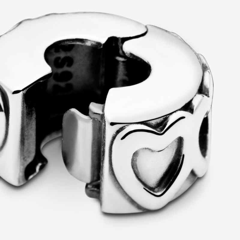 Pandora Band of Hearts Clip Klammern Silber | 9461528-DV