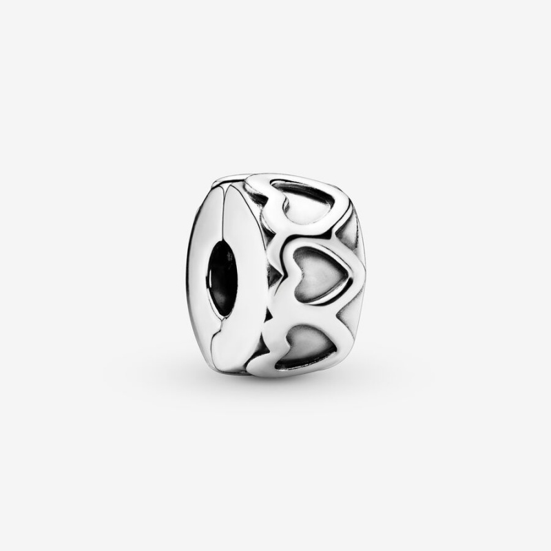 Pandora Band of Hearts Clip Klammern Silber | 9461528-DV