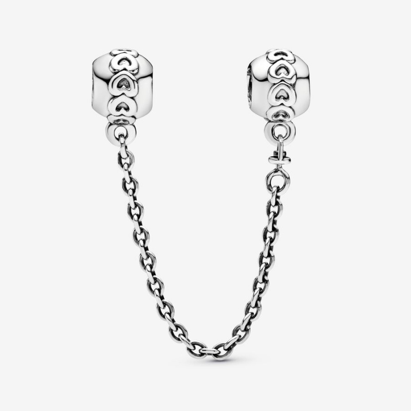 Pandora Band of Hearts Sicherheits Safety Chains Silber | 7842950-UN