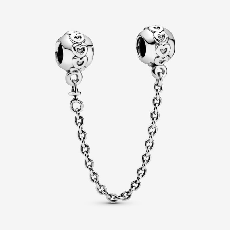 Pandora Band of Hearts Sicherheits Safety Chains Silber | 7842950-UN