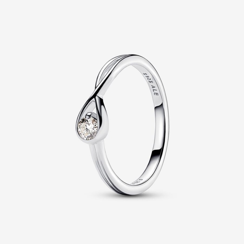 Pandora Brilliance 0.15 ct tw Ringe Silber | 3095681-EH