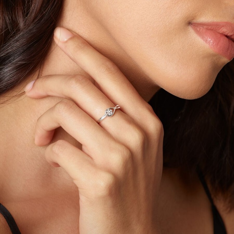 Pandora Brilliance 0.25 ct tw Ringe Silber | 2749865-ZH