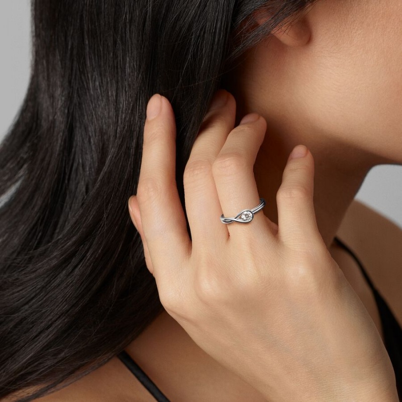 Pandora Brilliance 0.25 ct tw Ringe Silber | 2749865-ZH