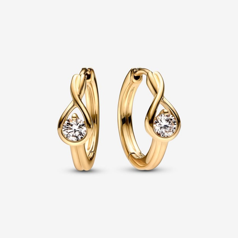 Pandora Brilliance 0.50 ct tw Ohrringe Gold | 4719365-CF