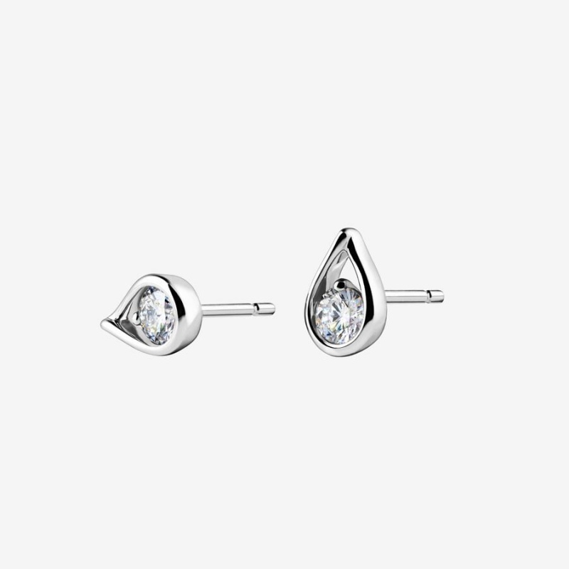 Pandora Brilliance 0.50 ct tw Ohrringe Silber | 7863241-KO