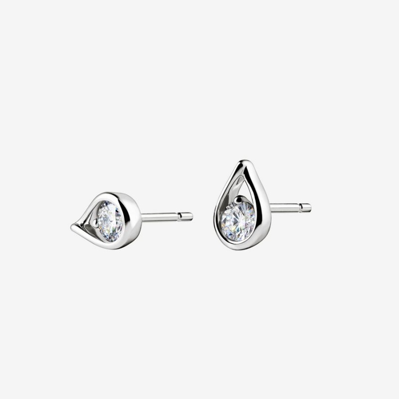 Pandora Brilliance 0.50 ct tw Ohrringe Weiß Gold | 1925736-AS
