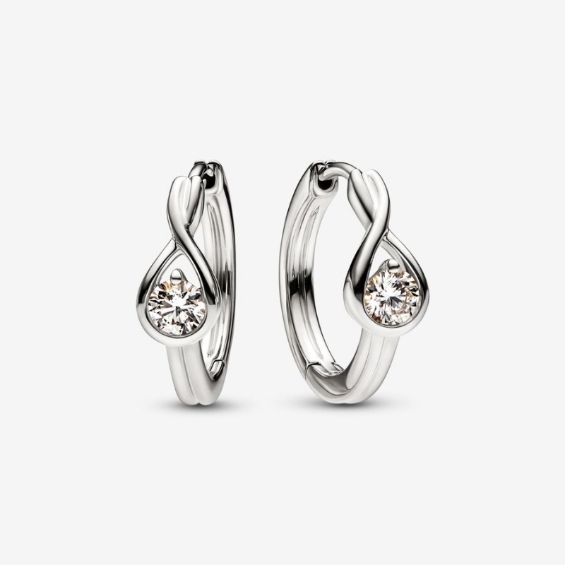 Pandora Brilliance 0.50 ct tw Ohrringe Weiß Gold | 7968425-SZ