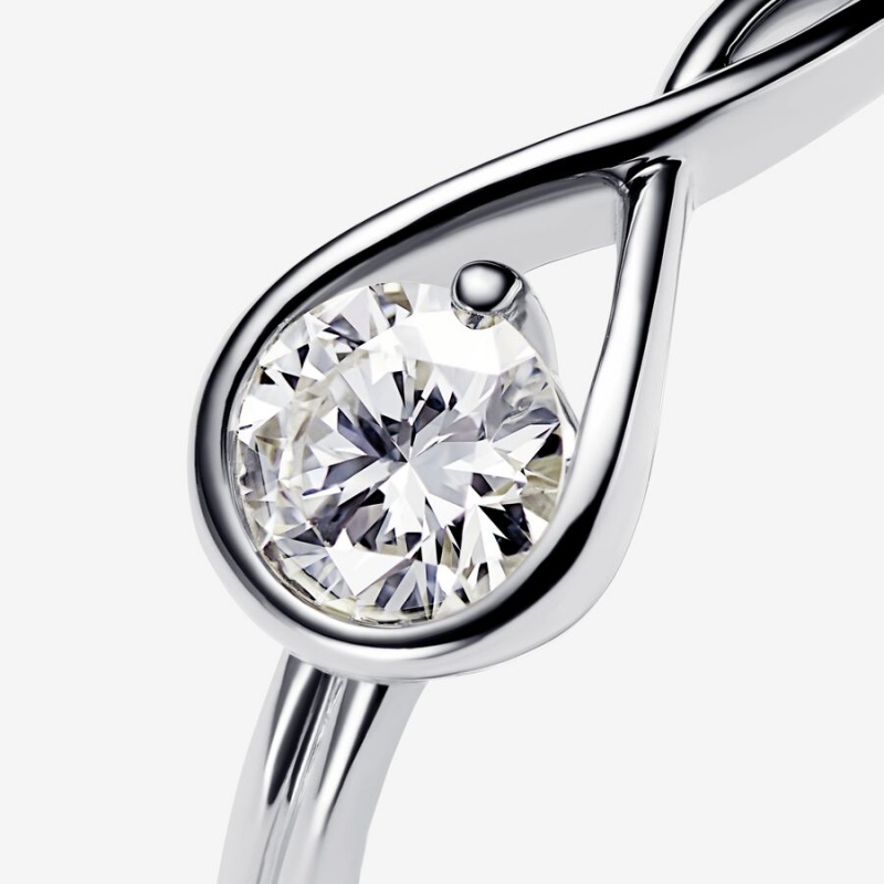 Pandora Brilliance 0.50 ct tw Ringe Silber | 2368140-RX