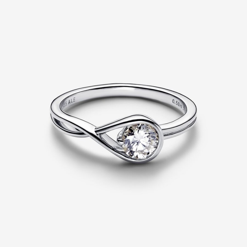 Pandora Brilliance 0.50 ct tw Ringe Silber | 2368140-RX