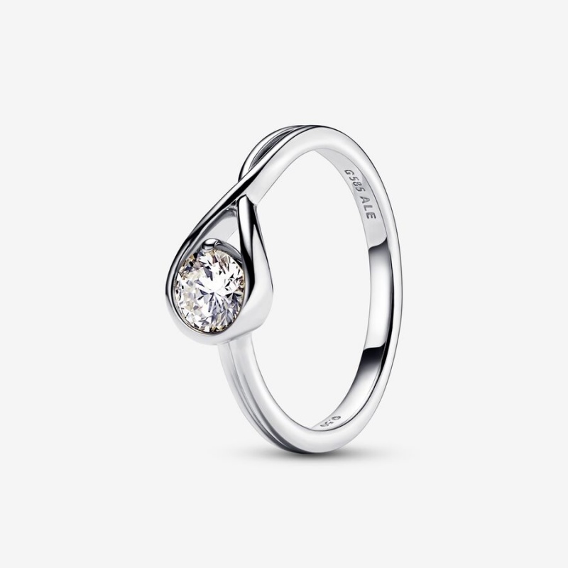 Pandora Brilliance 0.50 ct tw Ringe Silber | 2368140-RX