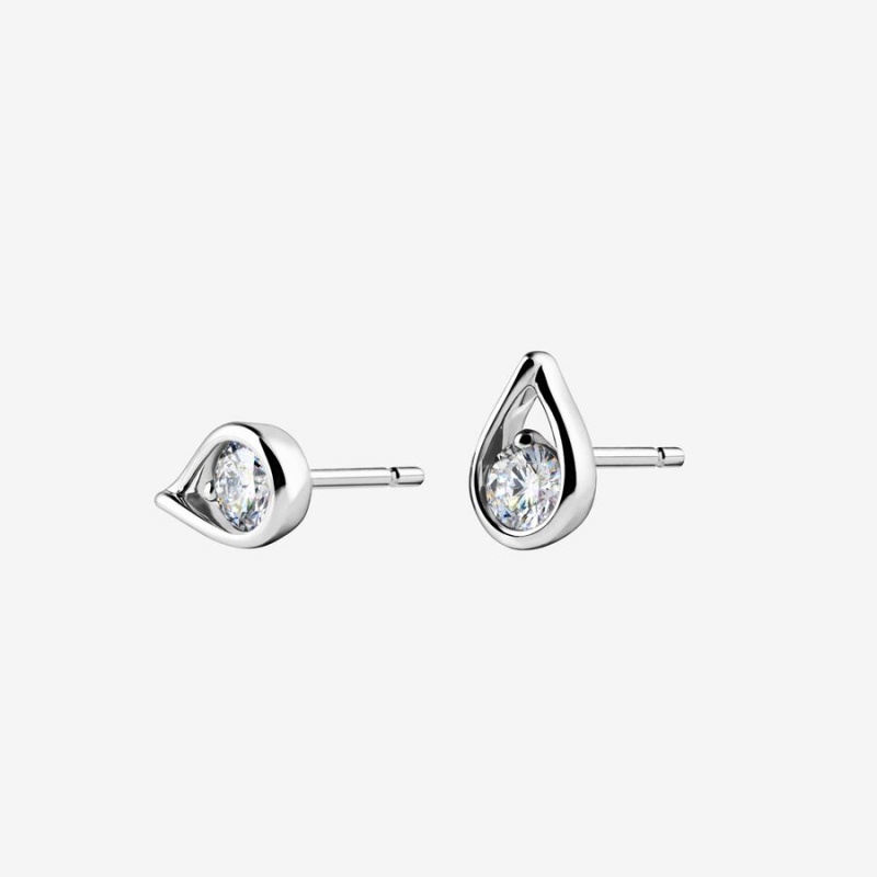 Pandora Brilliance 0.50 ct tw Stud Lab-Created Diamond Silber | 2489067-QK