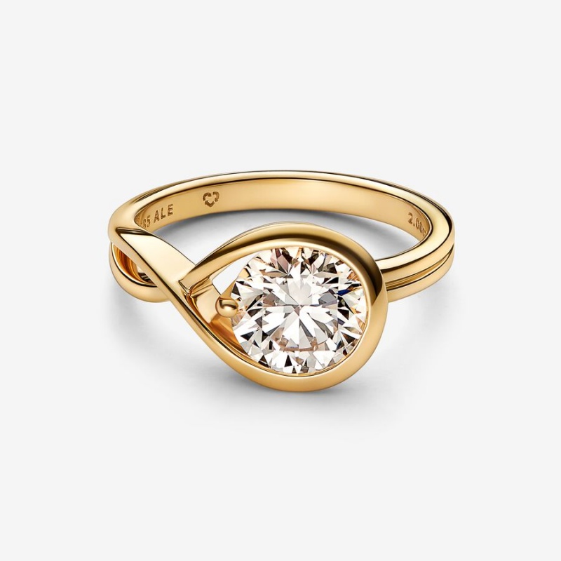 Pandora Brilliance 2.00 ct tw Ringe Gold | 7312569-VS