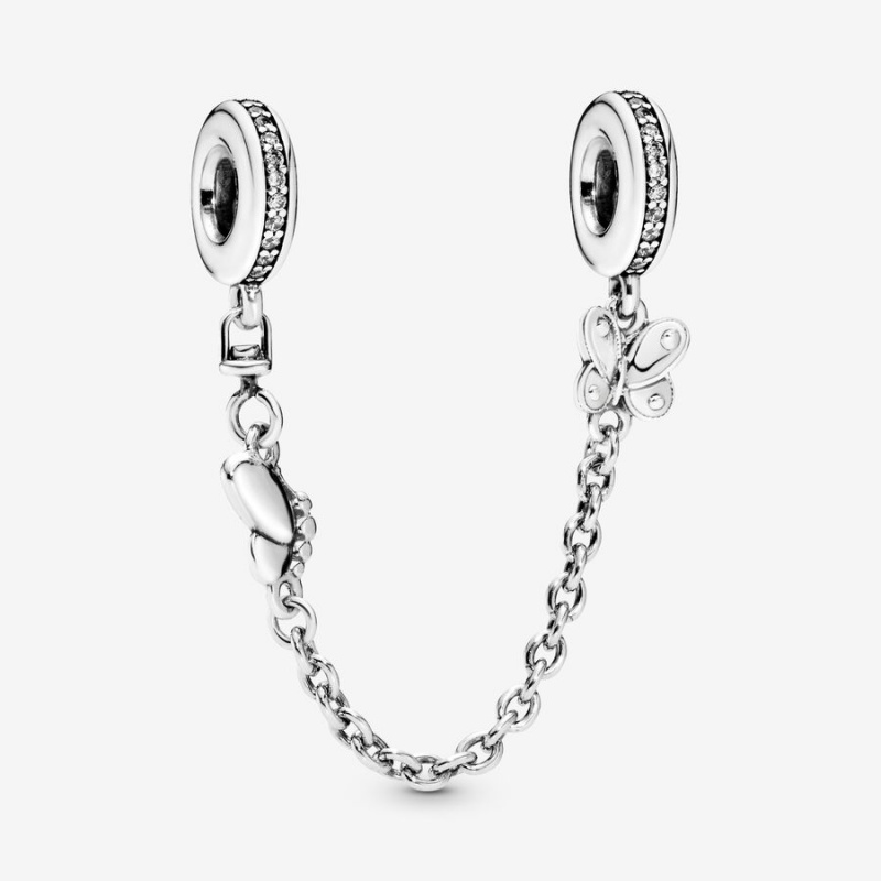 Pandora Butterfly Sicherheits Safety Chains Silber | 1520789-ZS