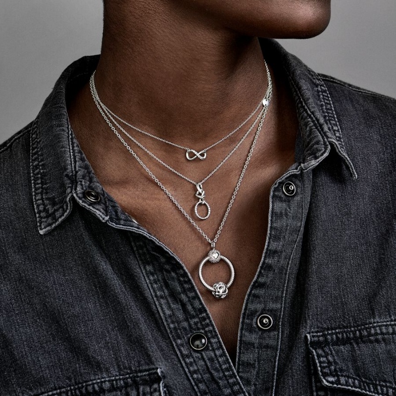 Pandora Cable Halsketten Silber | 0346918-OG