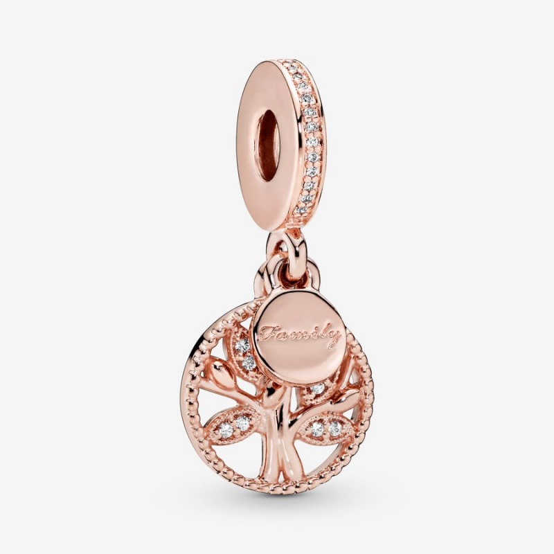 Pandora Charm Holders Rosa Gold | 2635079-PL