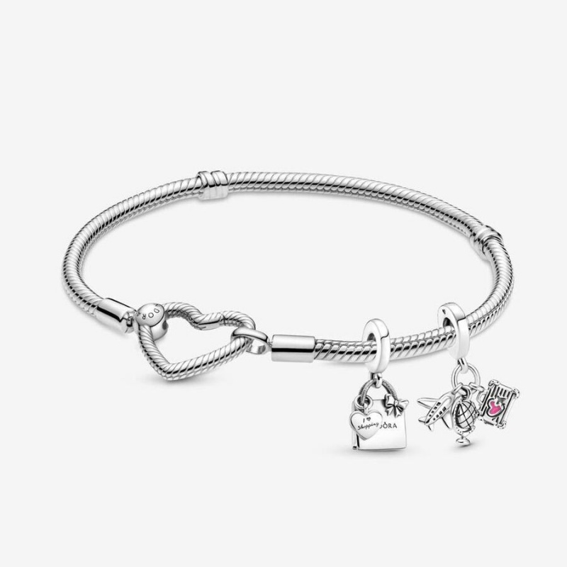 Pandora Charm Holders Silber | 7463895-WV