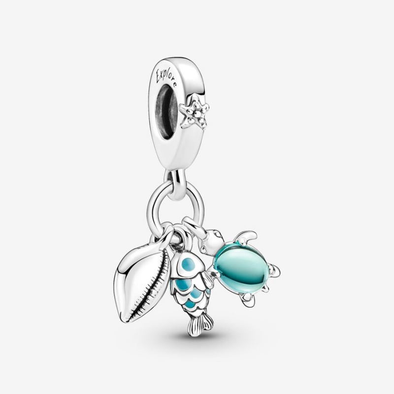 Pandora Charm Holders Two-tone | 2618034-DS
