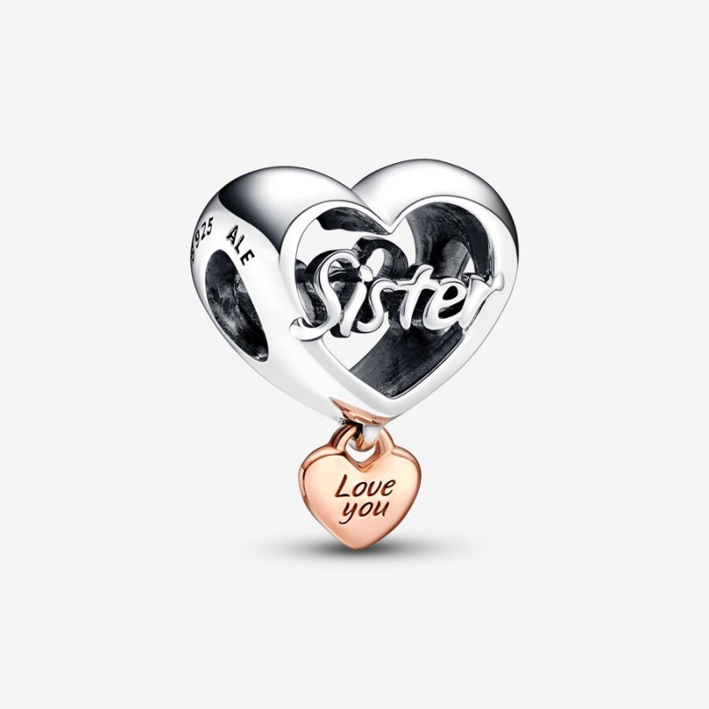 Pandora Charm Holders Two-tone | 2654018-KJ