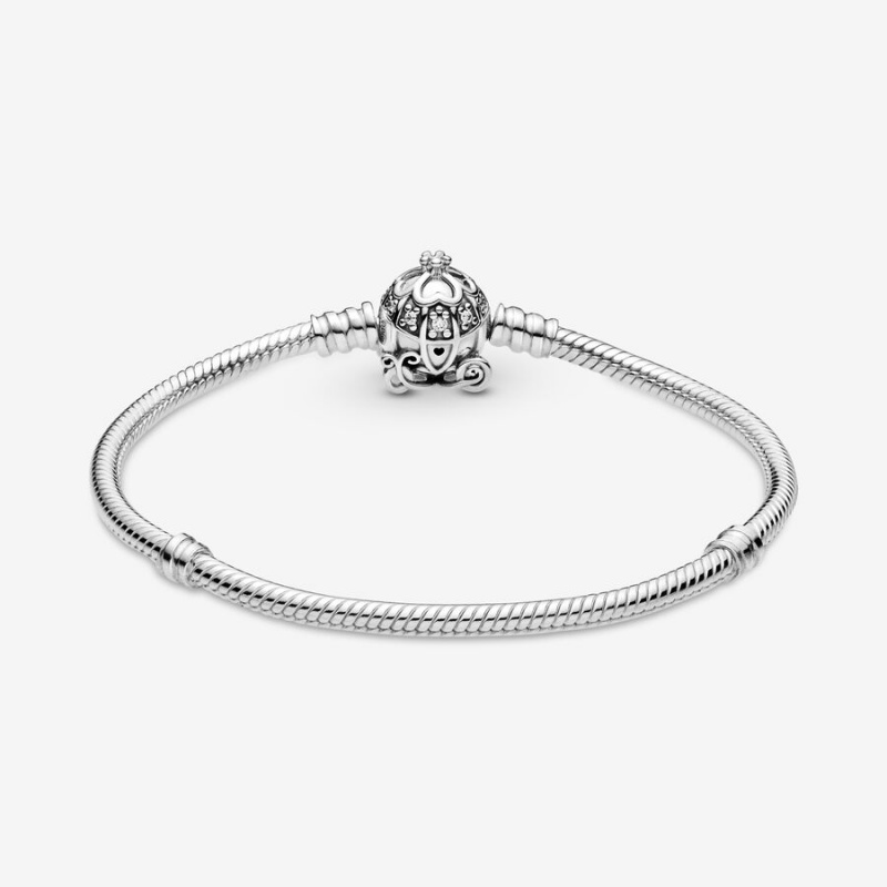 Pandora Cinderella Pumpkin Coach Clasp Moments Charm Holders Silber | 7492815-LD