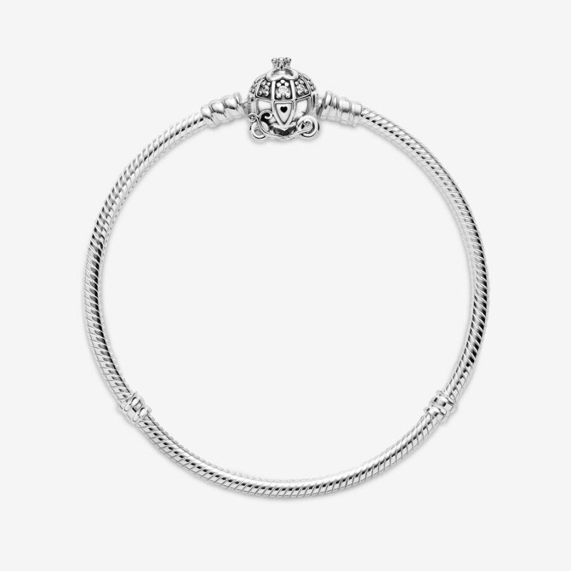 Pandora Cinderella Pumpkin Coach Clasp Moments Charm Holders Silber | 7492815-LD