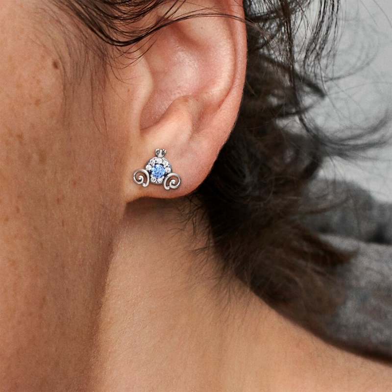 Pandora Cinderella Pumpkin Coach Stud Ohrstecker Silber | 2413796-FZ