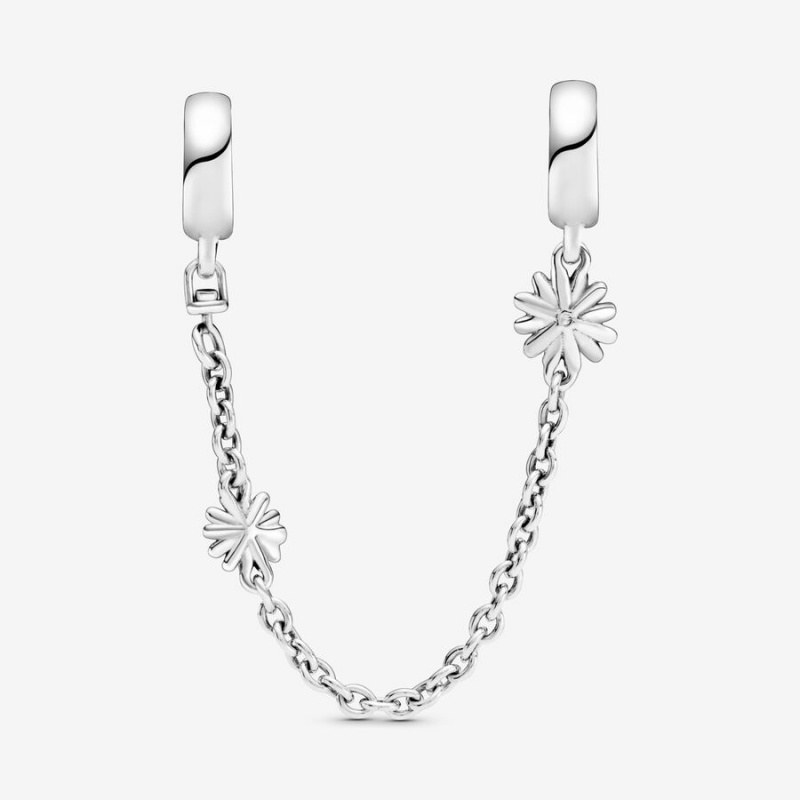 Pandora Daisy Flower Sicherheits Safety Chains Silber | 0786491-YW