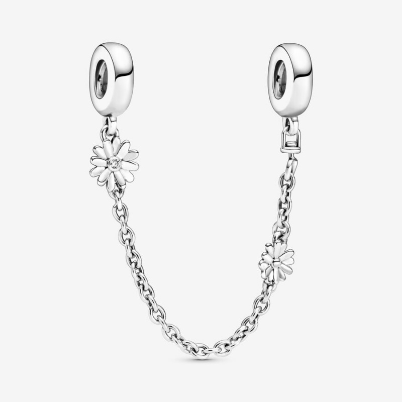 Pandora Daisy Flower Sicherheits Safety Chains Silber | 0786491-YW