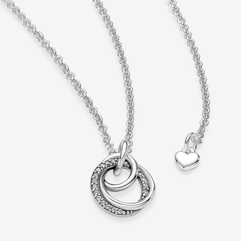 Pandora Family Always Encircled Kette mit Anhänger Silber | 8064719-AF