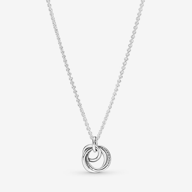 Pandora Family Always Encircled Kette mit Anhänger Silber | 8064719-AF