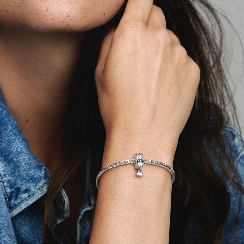 Pandora Family Always Pavé Clip Klammern Silber | 0914387-IO