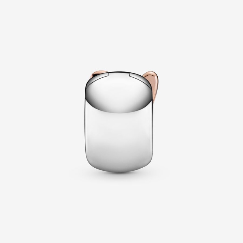 Pandora Freehand Heart Clip Klammern Two-tone | 0143596-WJ