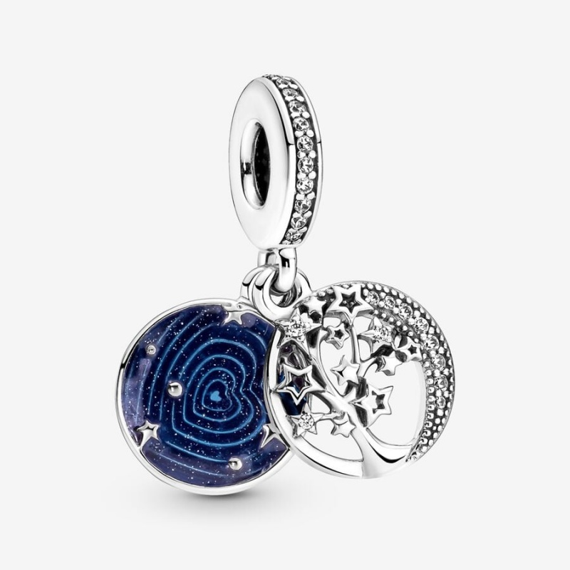 Pandora Galaxy Moon Set, 19 Charm Silber | 0287351-GW
